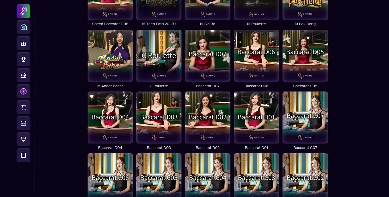 Интерфейс казино Максбет с играми